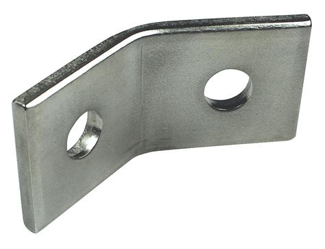 2 hole metal brackets|stainless open 45 angle bracket.